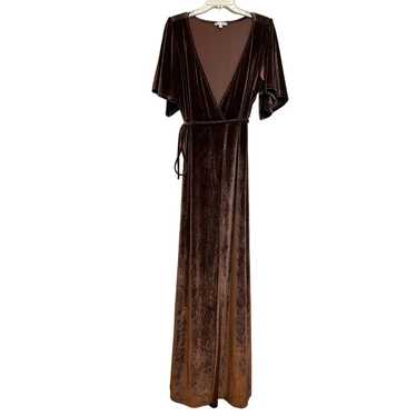 Baltic Born Spice Meghan Velvet Wrap Dress - Size… - image 1