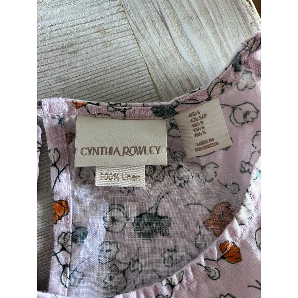Cynthia Rowley Casual Dress 100% Linen size S Sma… - image 6