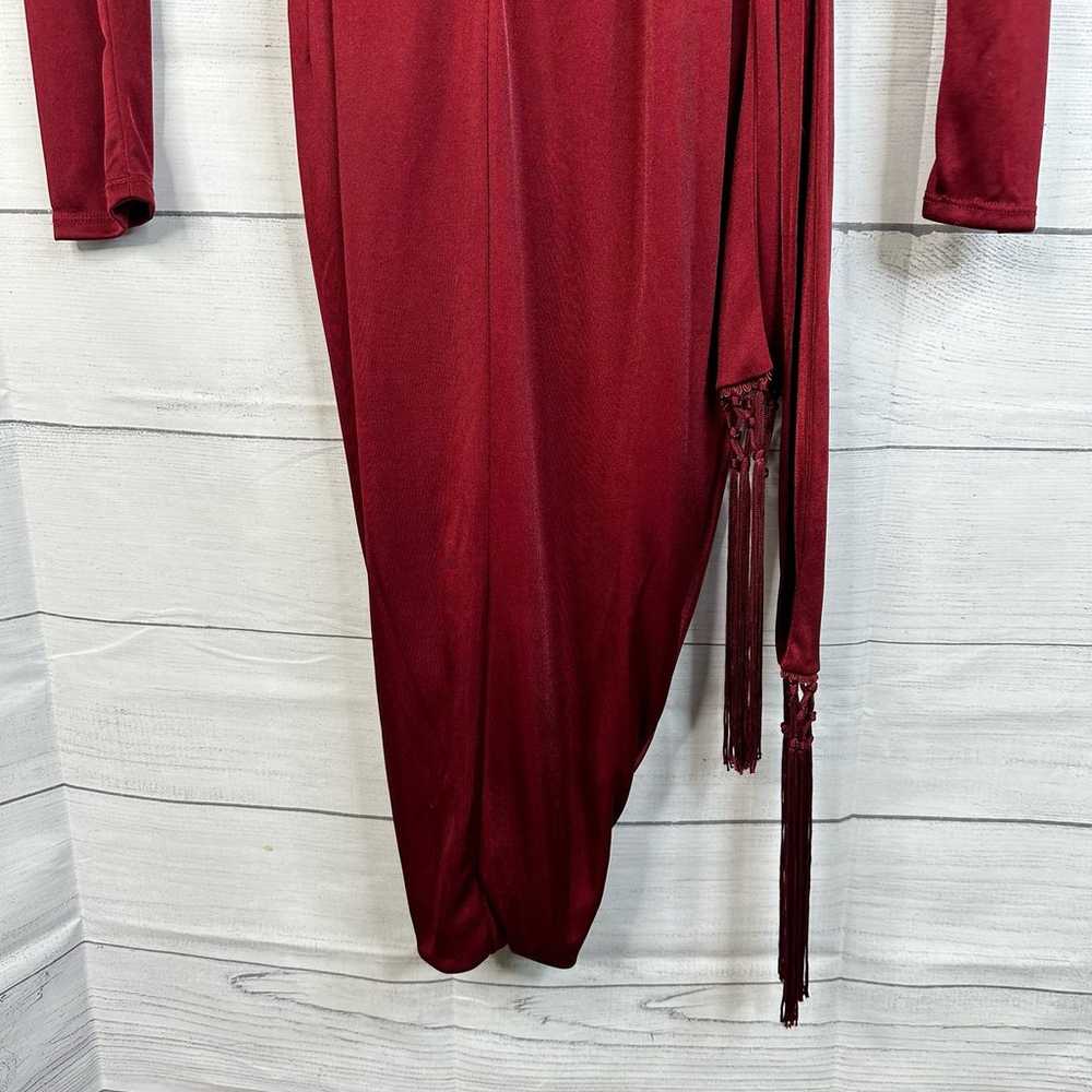 Altuzarra Target Womens size 2 Red Satin Wrap Dre… - image 11