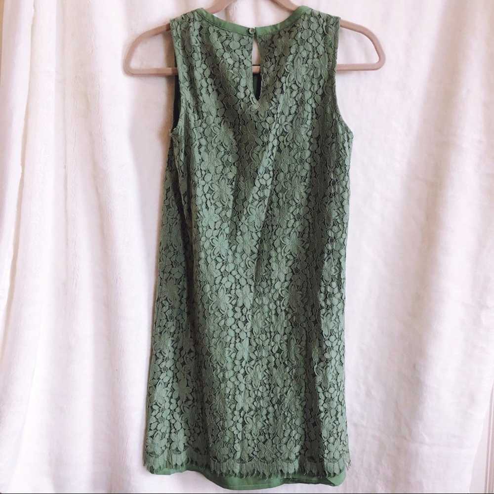 LALU Green Lace Button-Back Mini Dress - image 6