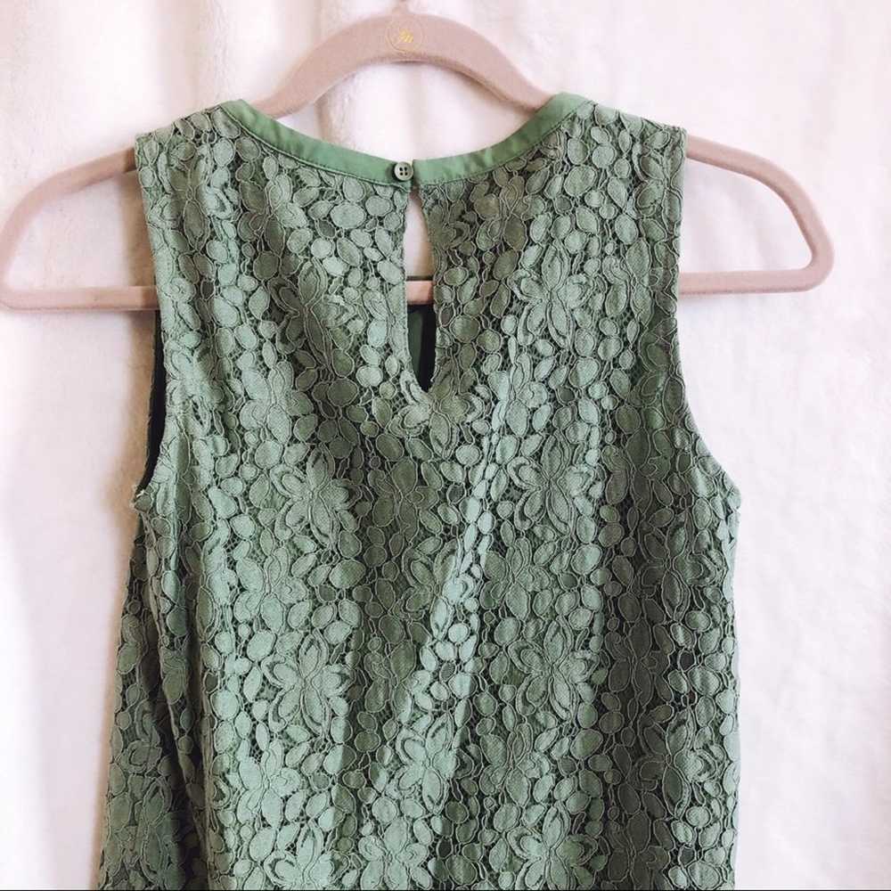 LALU Green Lace Button-Back Mini Dress - image 7