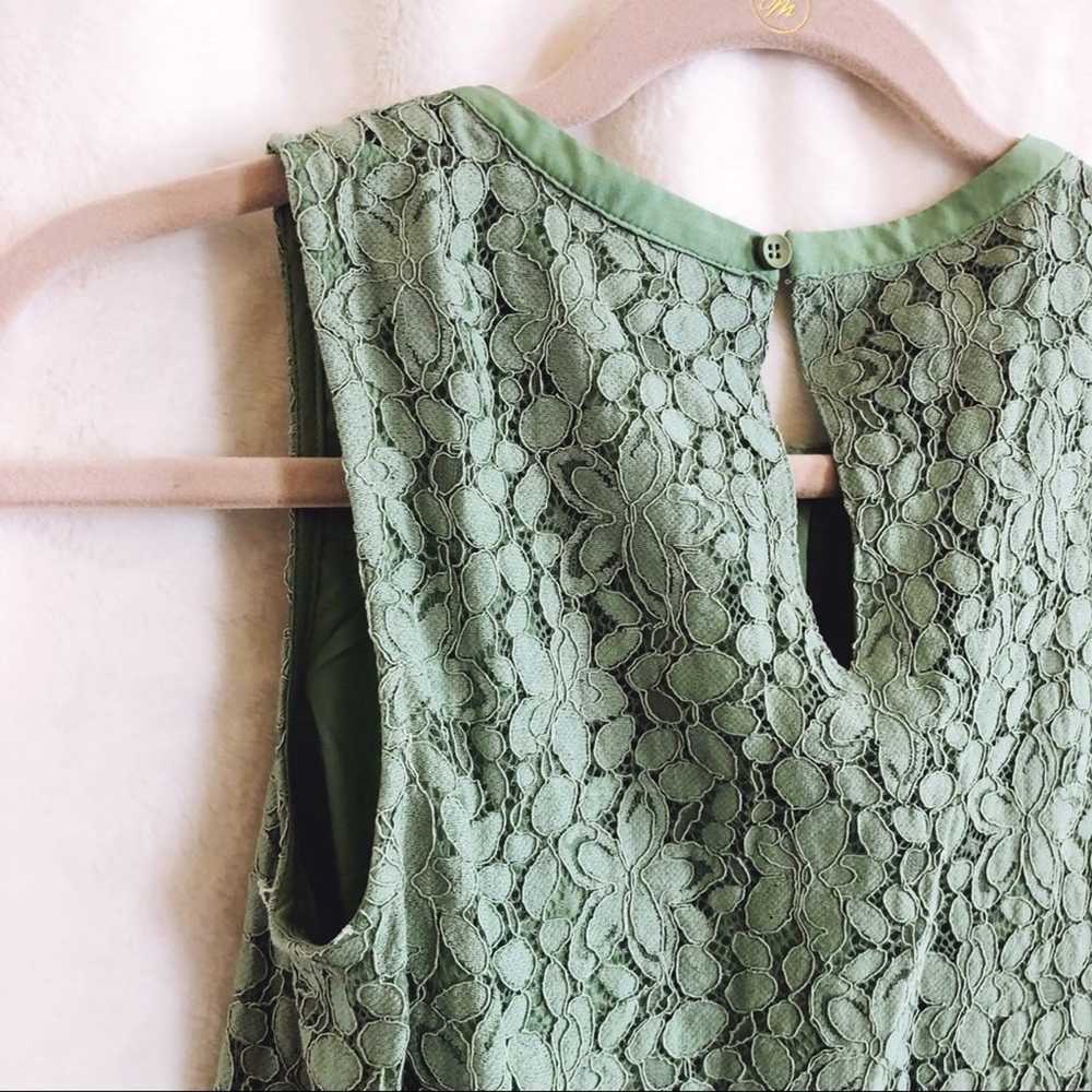 LALU Green Lace Button-Back Mini Dress - image 8