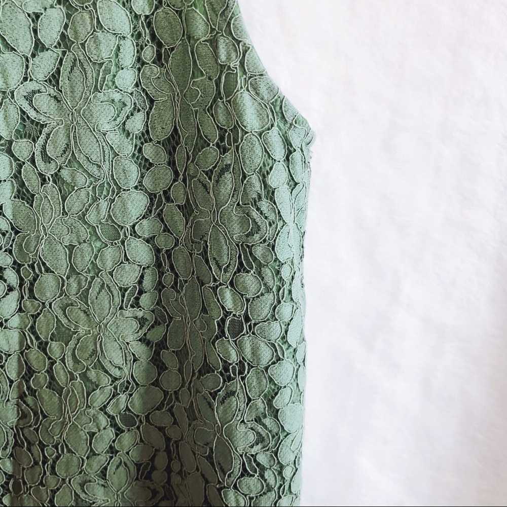 LALU Green Lace Button-Back Mini Dress - image 9