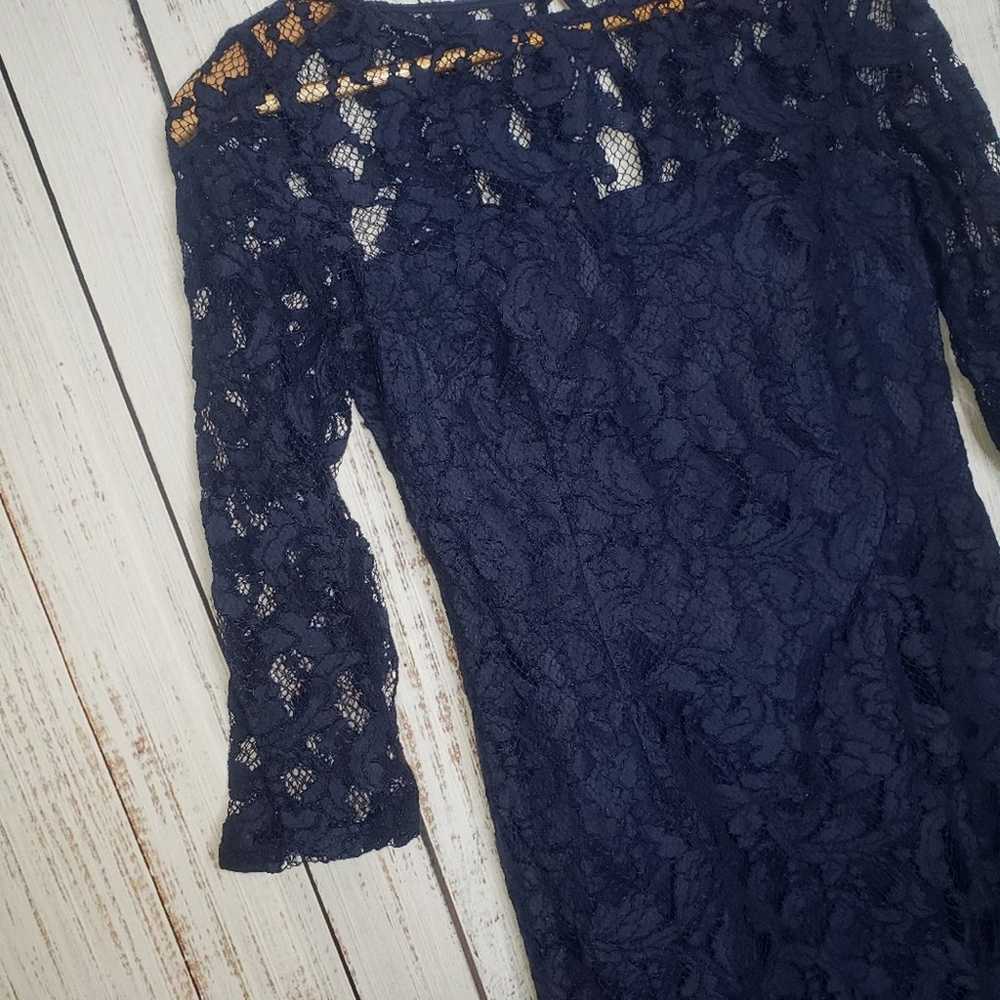 NWT Navy Aiden Matox Lace cocktail dress - image 3