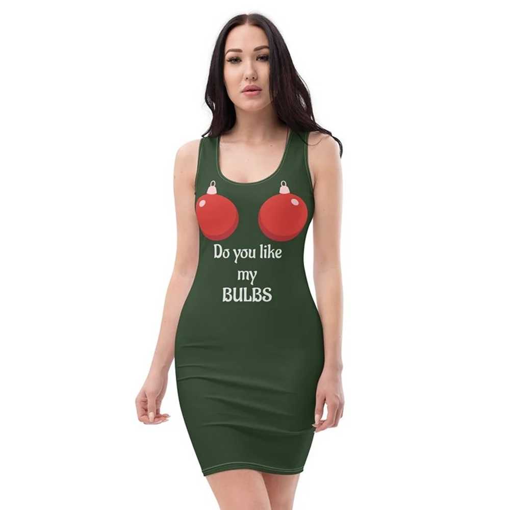 Funny Christmas Bodycon dress - image 1