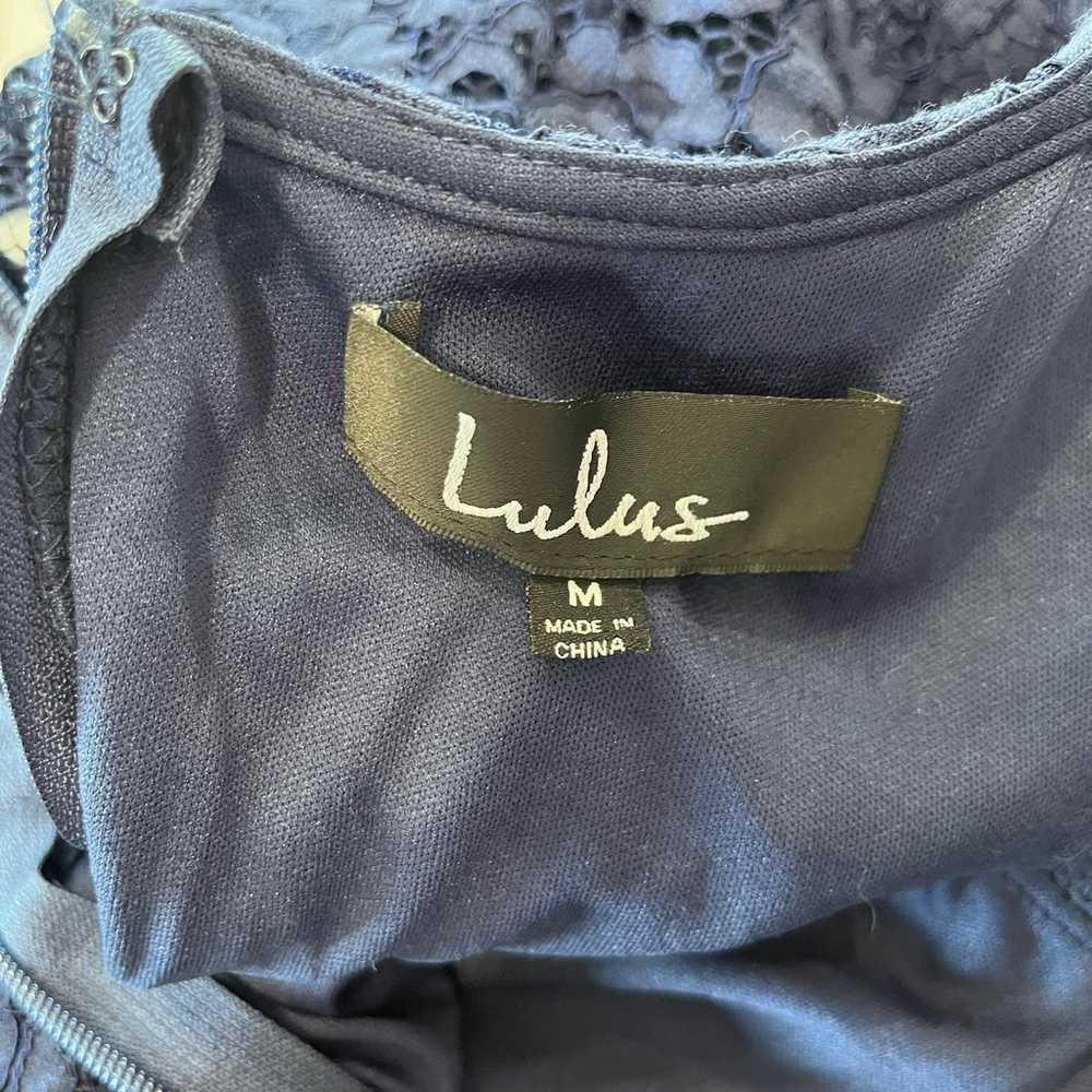 Lulus Polished to Perfection Navy Blue Lace Sheat… - image 10