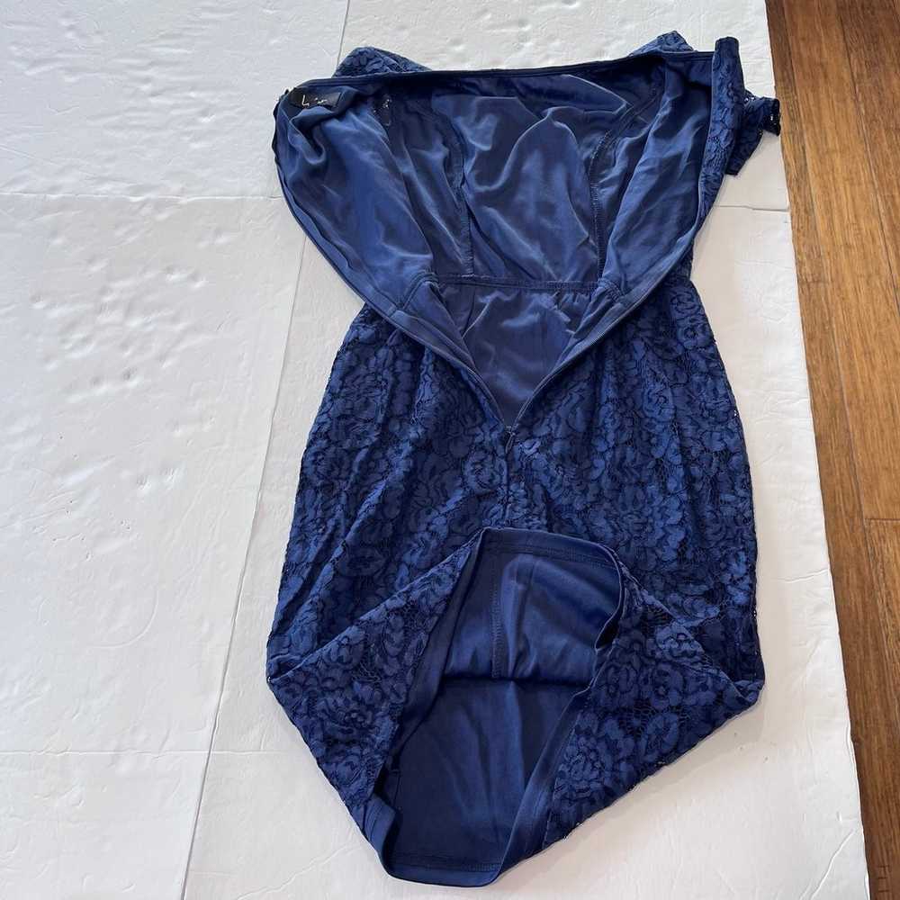 Lulus Polished to Perfection Navy Blue Lace Sheat… - image 7