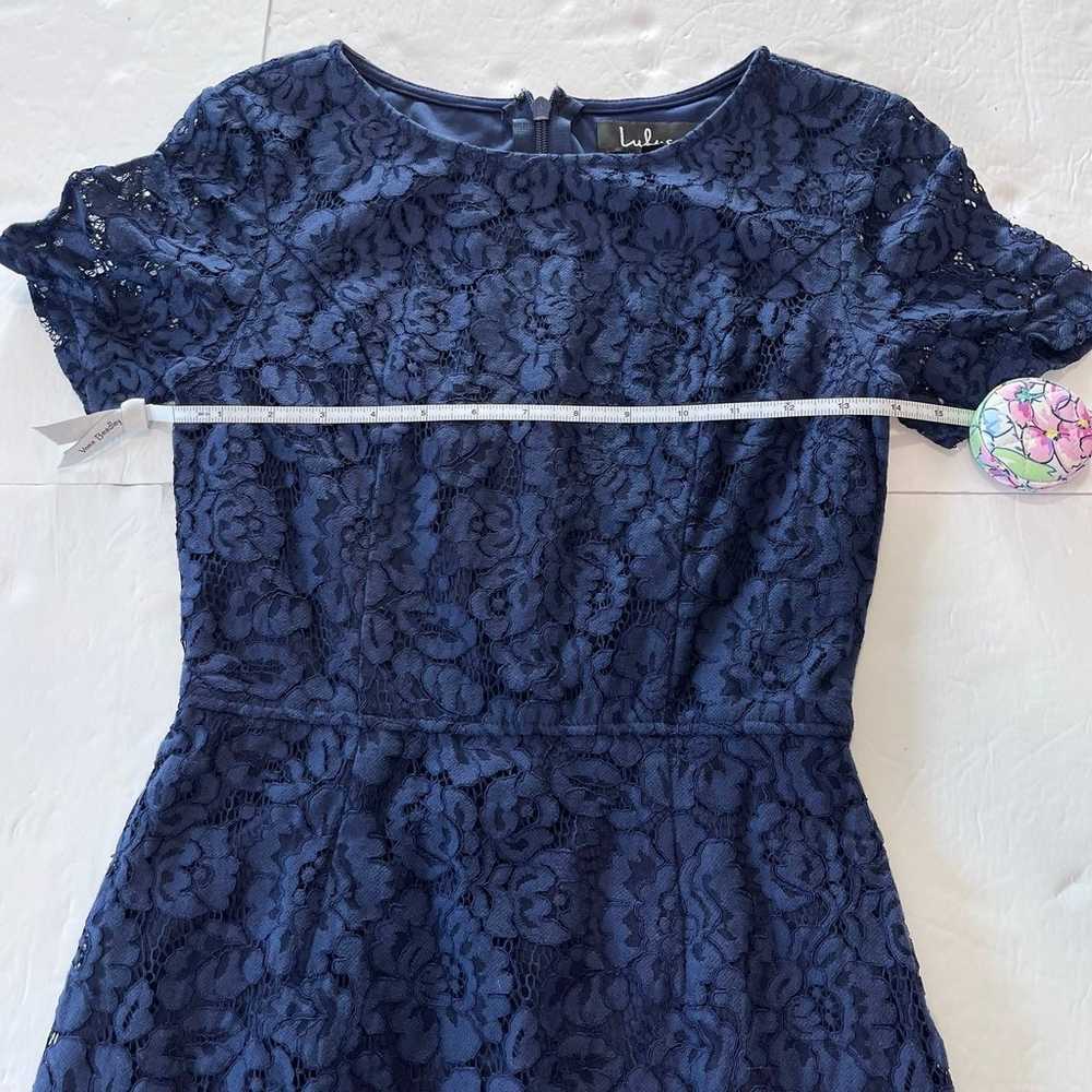 Lulus Polished to Perfection Navy Blue Lace Sheat… - image 8