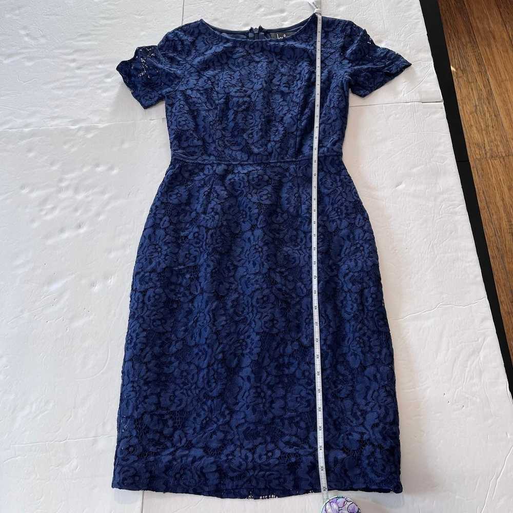 Lulus Polished to Perfection Navy Blue Lace Sheat… - image 9