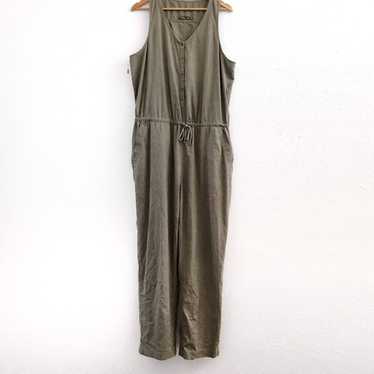 PRANA Sleeveless Henley Jumpsuit XL Size - image 1