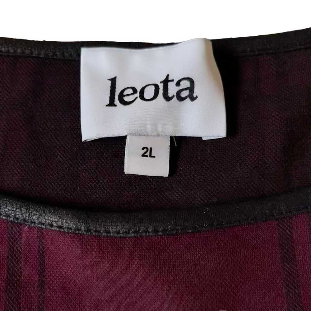 Leota 2L Cranberry Plaid Fit & Flare Dark Academi… - image 3