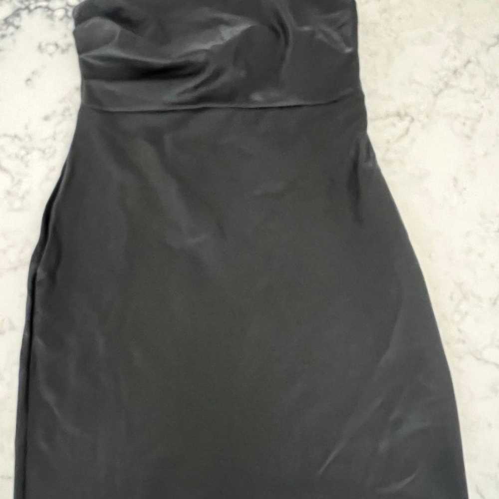 Free People Womens Dress Size 6 Black Faux Leathe… - image 5