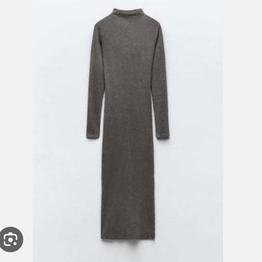 Zara Washed Effect Fitted Dress - image 10