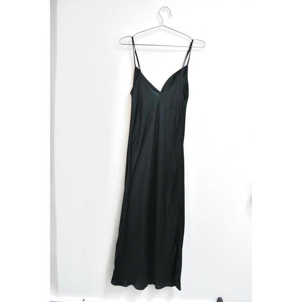 Zara Silk Green Midi Dress - image 3