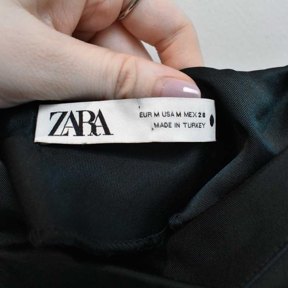 Zara Silk Green Midi Dress - image 5