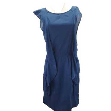 Gap Silk Blend Navy blue Cap sleeve Bodycon - image 1