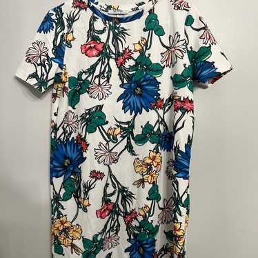 Zara Trafaluc Multicolor Floral Short Sleeve Mini… - image 1