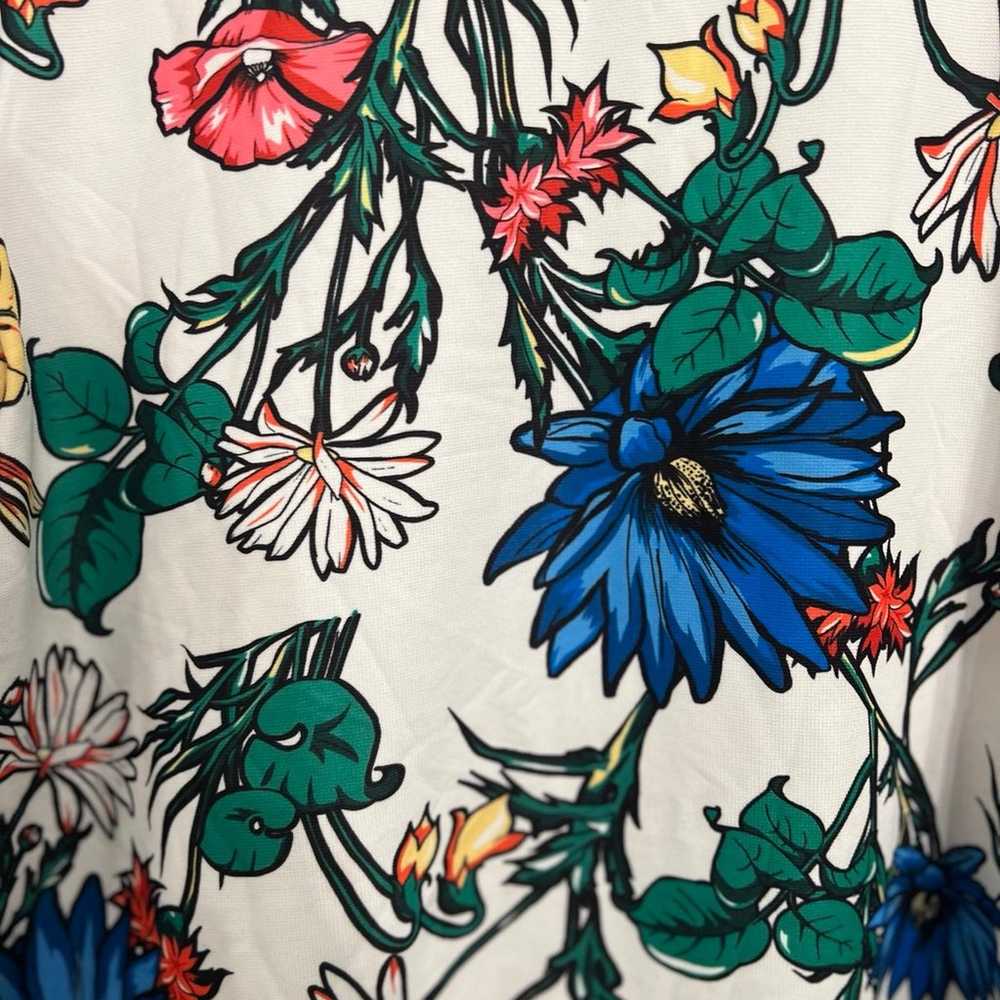 Zara Trafaluc Multicolor Floral Short Sleeve Mini… - image 3