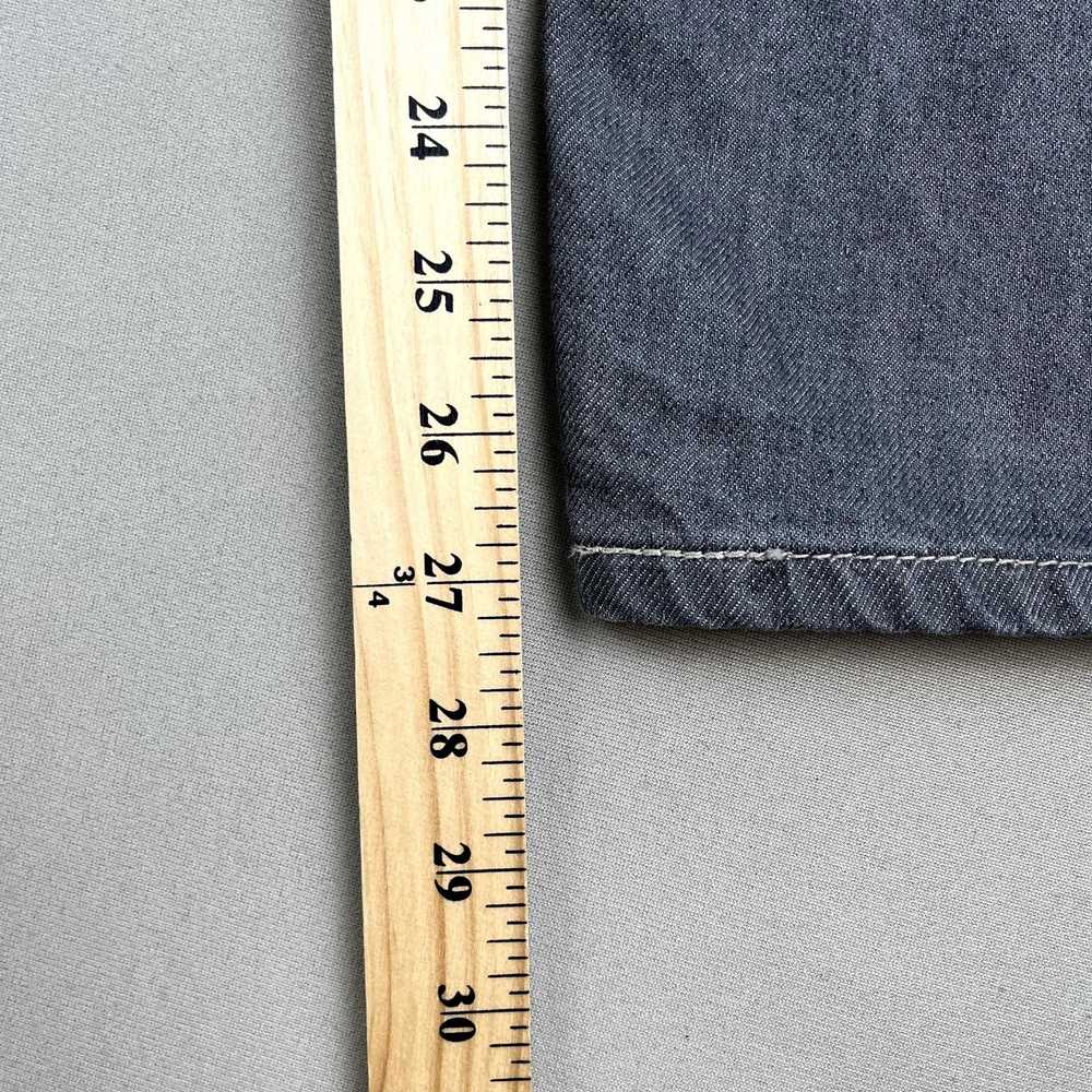 Levi's Levis 569 Jeans Mens 40x30 Gray Denim Loos… - image 10