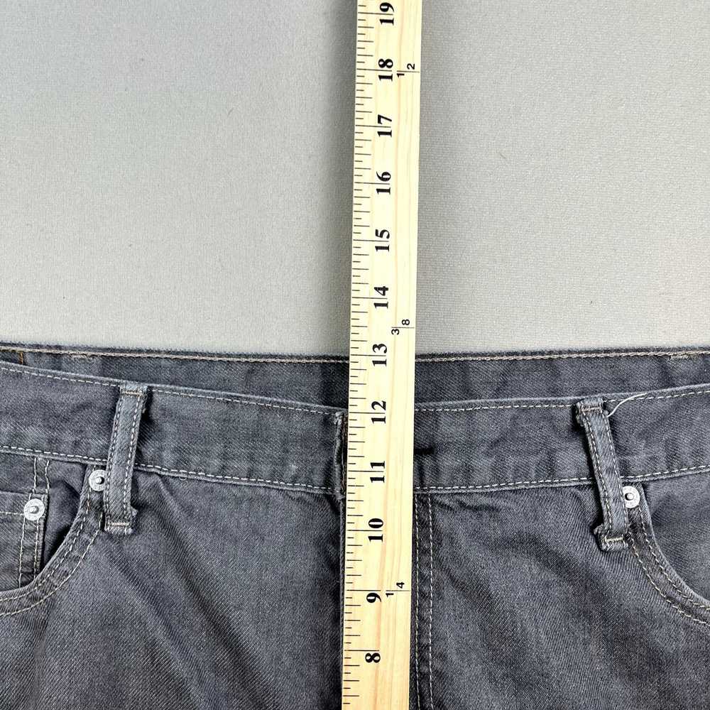 Levi's Levis 569 Jeans Mens 40x30 Gray Denim Loos… - image 12