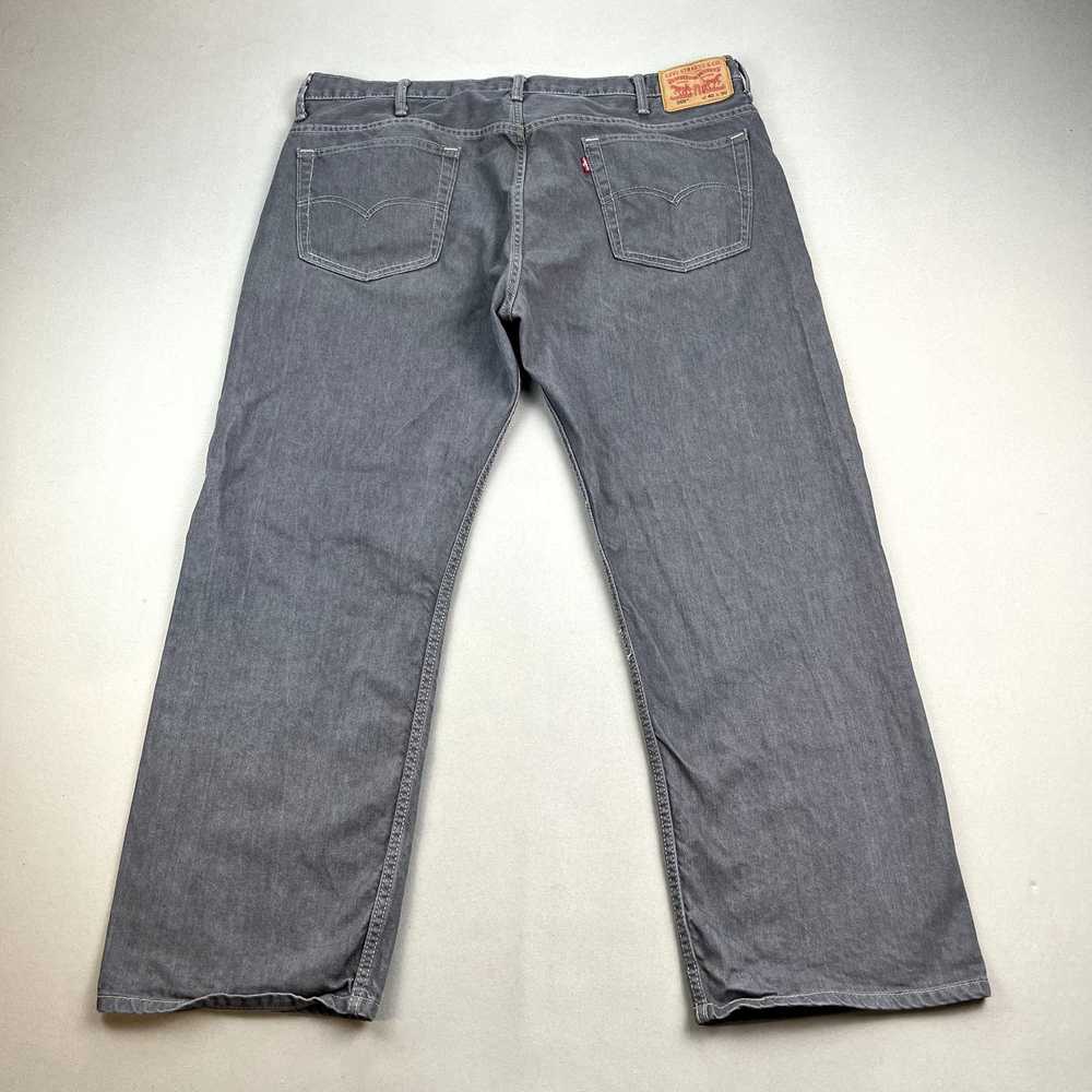 Levi's Levis 569 Jeans Mens 40x30 Gray Denim Loos… - image 2