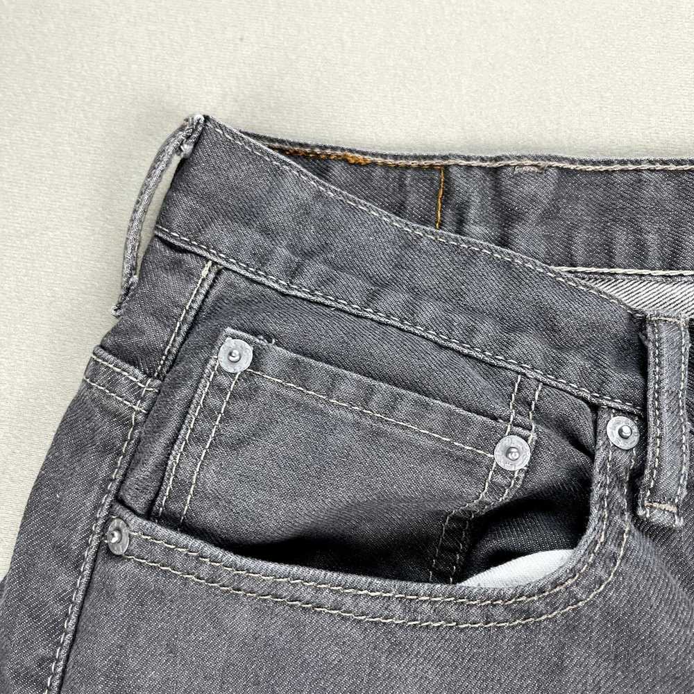 Levi's Levis 569 Jeans Mens 40x30 Gray Denim Loos… - image 6