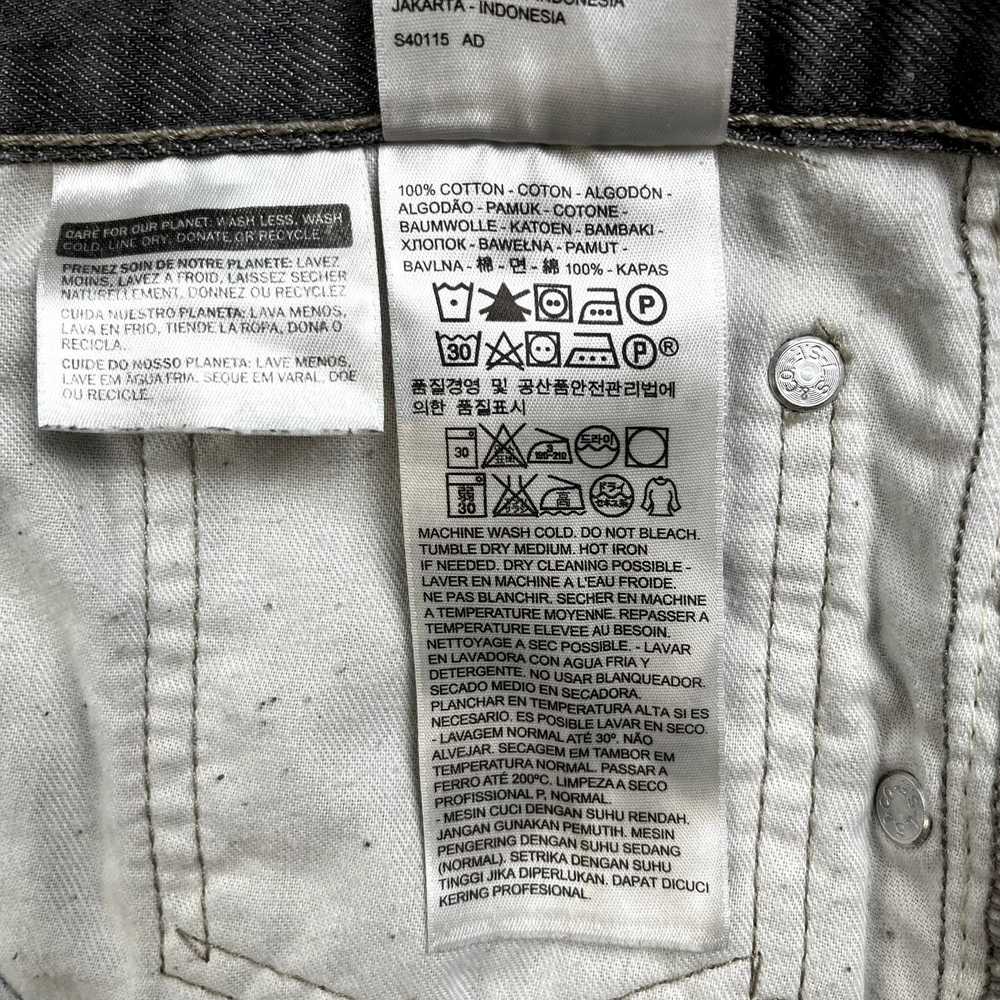 Levi's Levis 569 Jeans Mens 40x30 Gray Denim Loos… - image 7