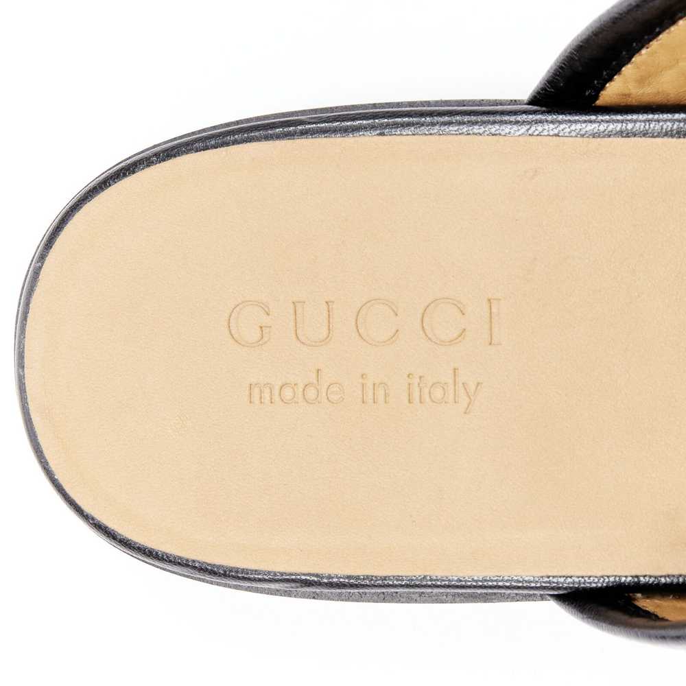 Gucci new GUCCI Quentin Nero black leather gold H… - image 10