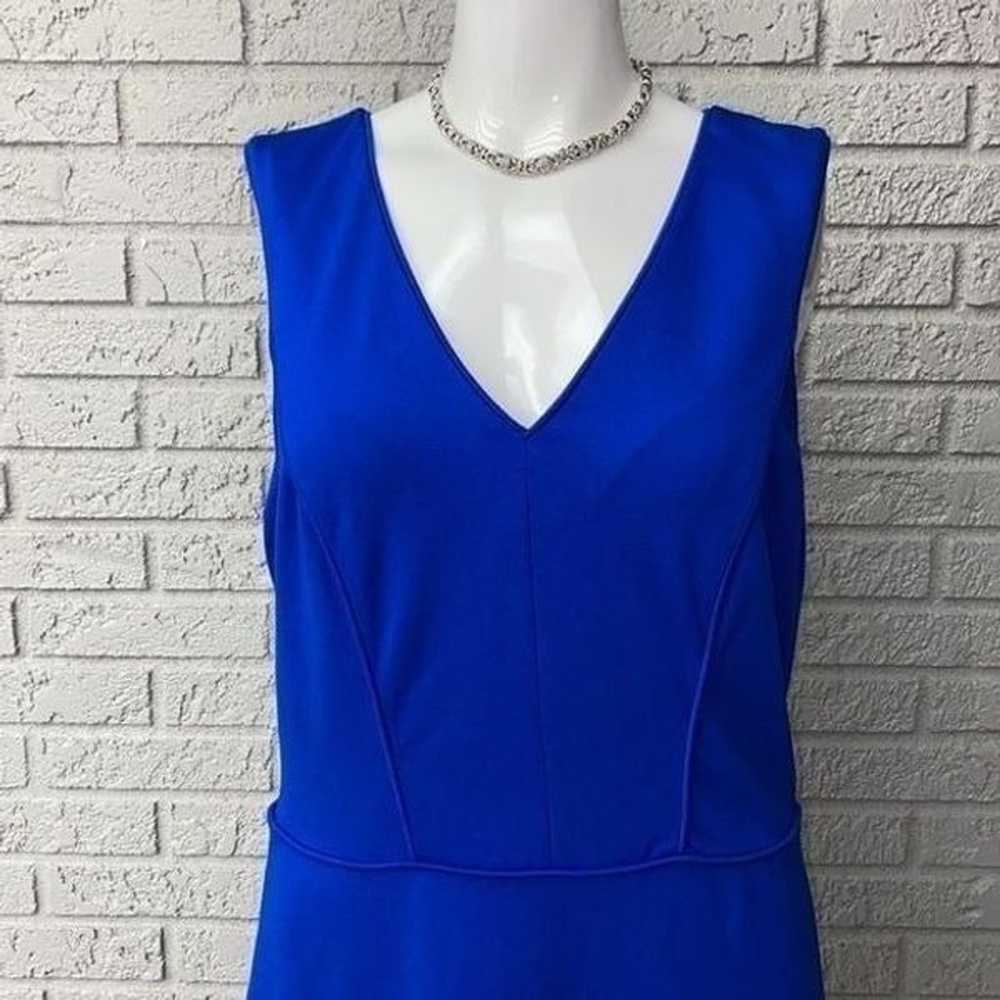 Banana Republic Blue Tiered Dress Fit & Flare Siz… - image 2