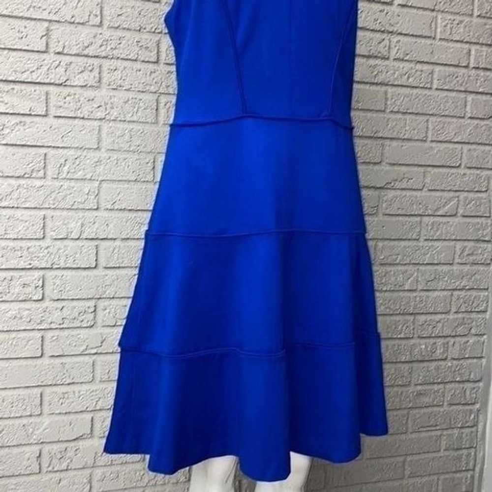 Banana Republic Blue Tiered Dress Fit & Flare Siz… - image 3