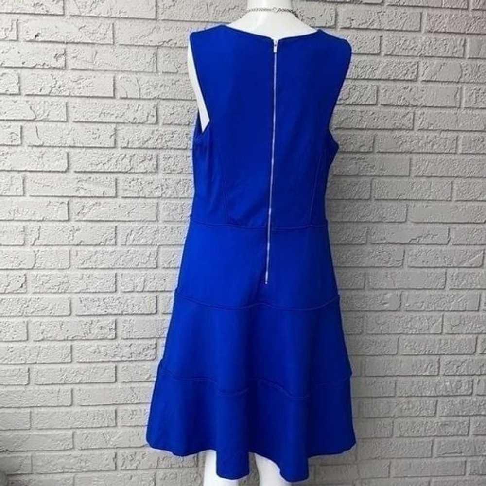 Banana Republic Blue Tiered Dress Fit & Flare Siz… - image 6