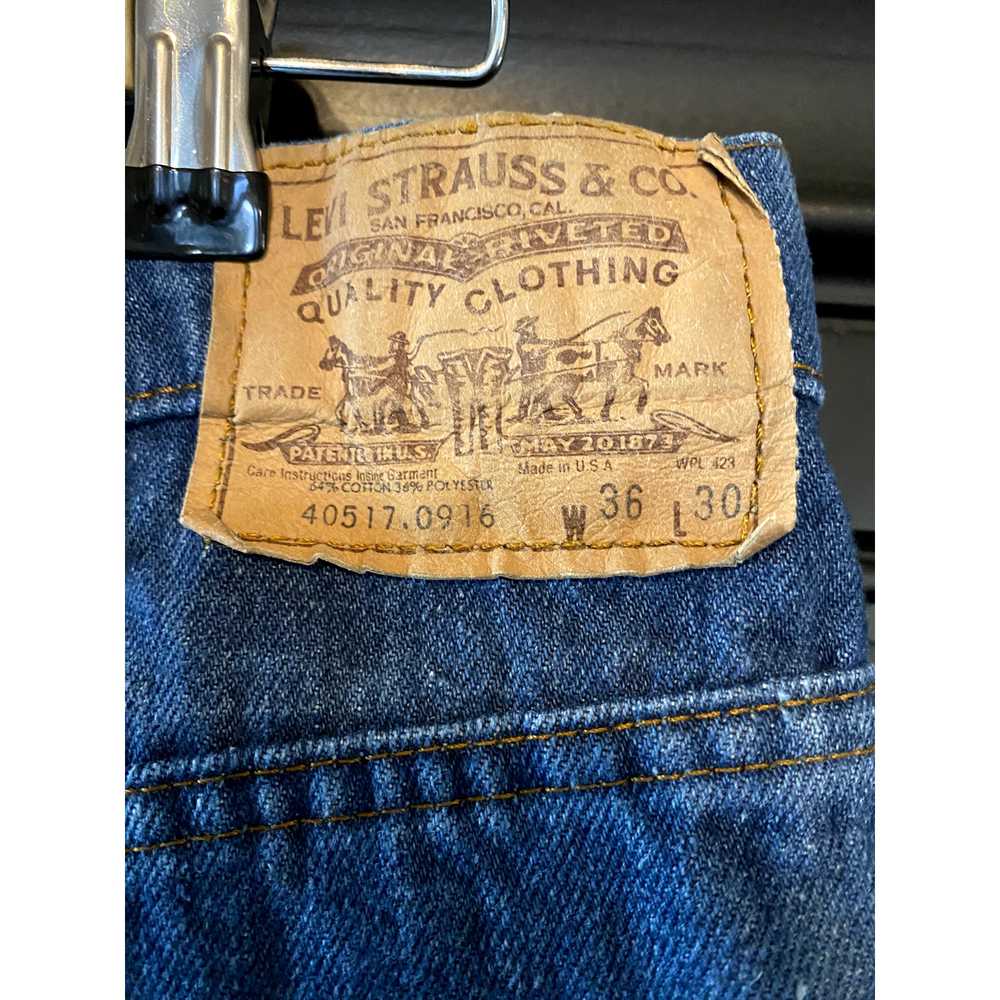 80's Levis 517 Orange Tab Bootcut Jeans – Size 36… - image 3