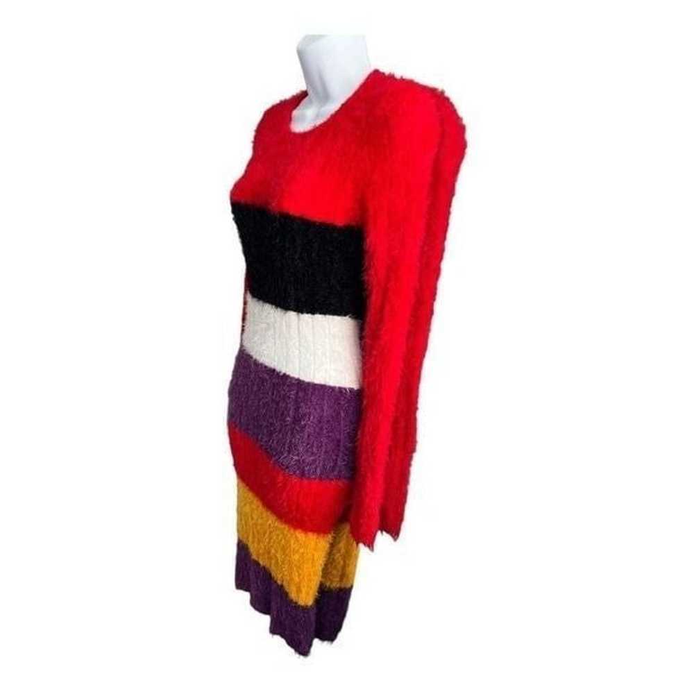 FASHION-NOVA Happiness Fuzzy Multi Stripe Sweater… - image 3