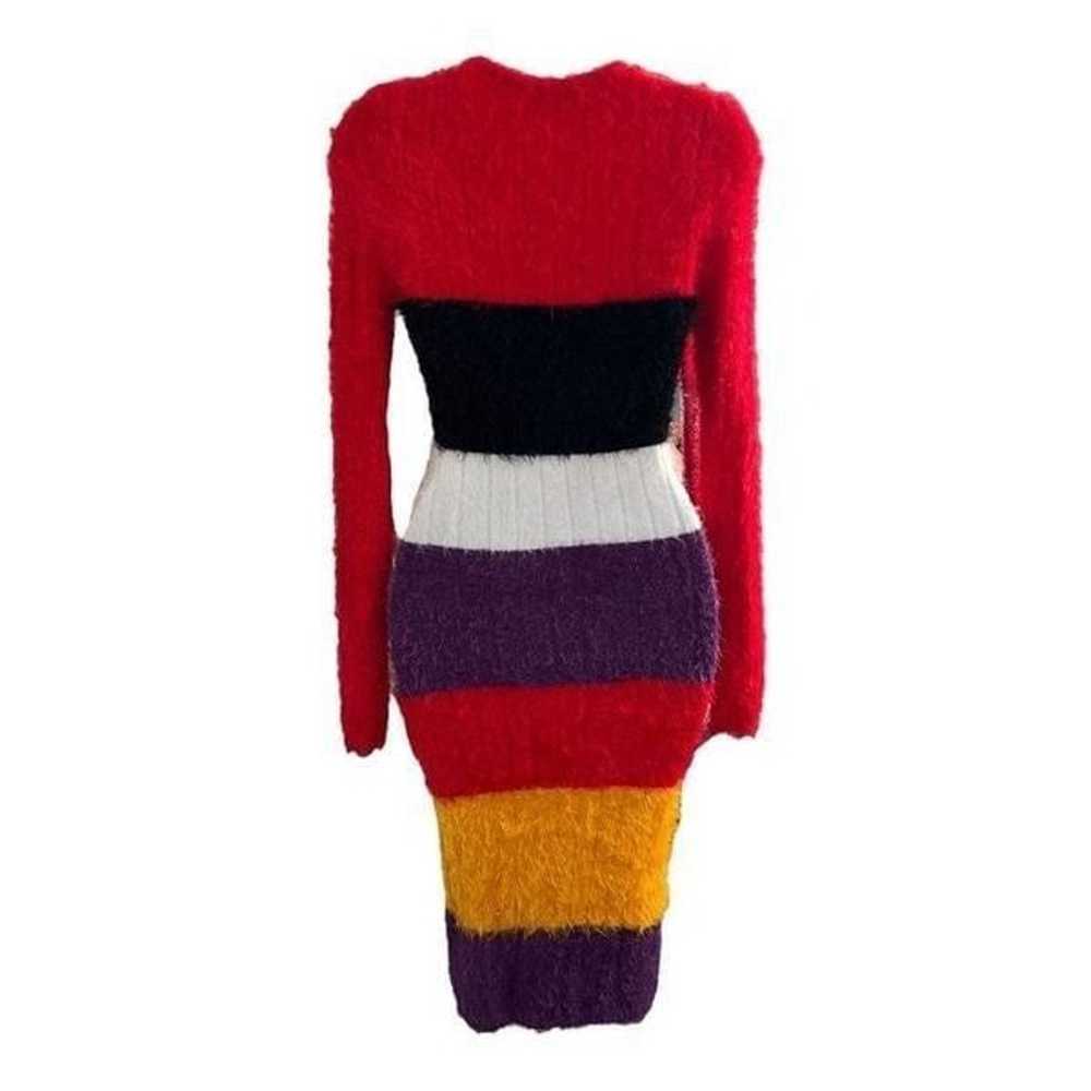 FASHION-NOVA Happiness Fuzzy Multi Stripe Sweater… - image 5