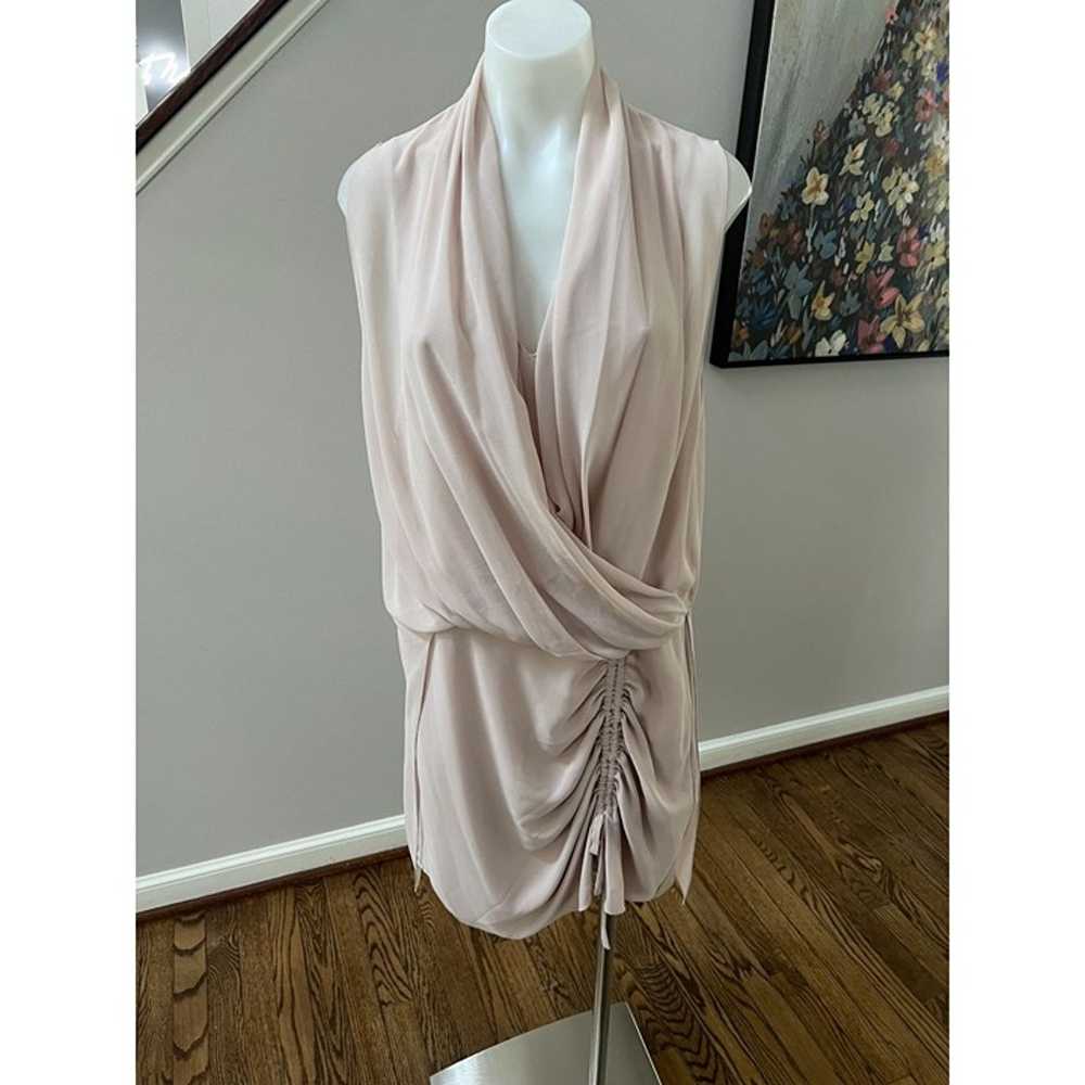 ALLSAINTS Cathea V Neck Layered Draped Mini Dress… - image 4