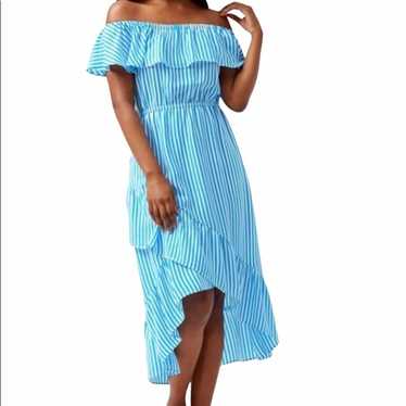 Tommy Bahama Palm Party Off The Shoulder Ruffled … - image 1