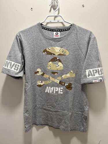 Aape Aape By A Bathing Ape Grey / Camo Graphic T-S