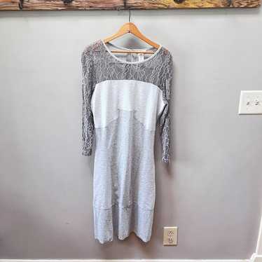 Sundance | Manon Gray Lace Sleeve Dress - Size M - image 1