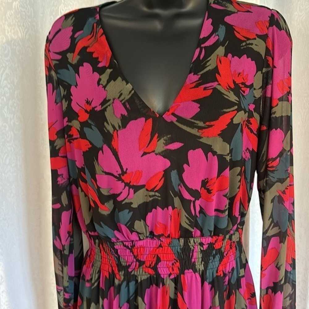 KATE & LILY MESH FLORAL Dress Sz: 12 - image 4