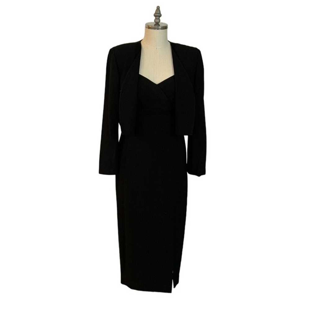 Formal Black Dress 2 Piece - image 2