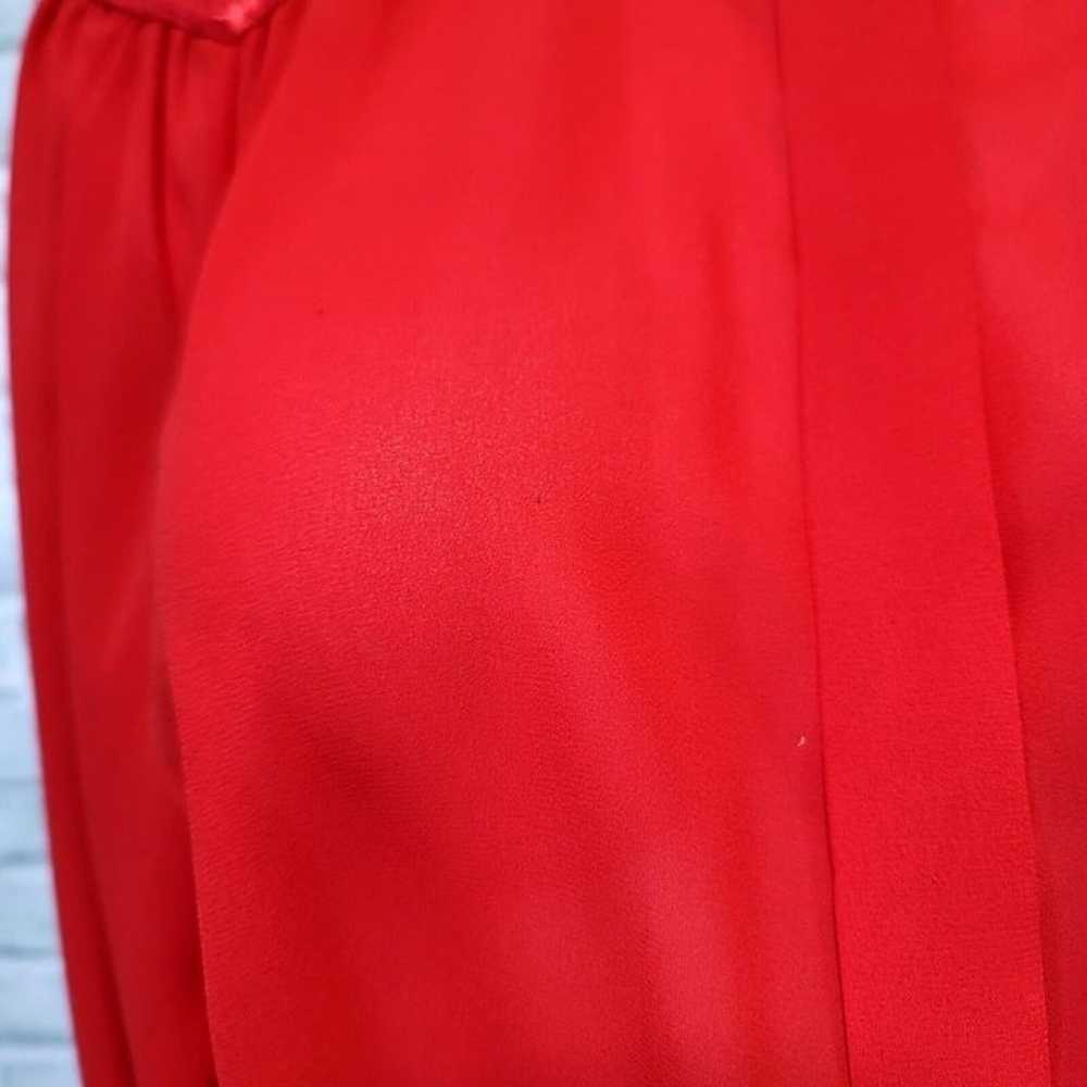 Vintage 70s Townhouse Womens 16 Volup Red Sheer L… - image 9