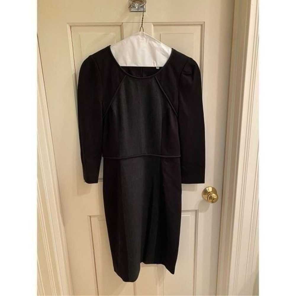 Tibi bodycon 3/4 sleeve grey and black dress size… - image 1