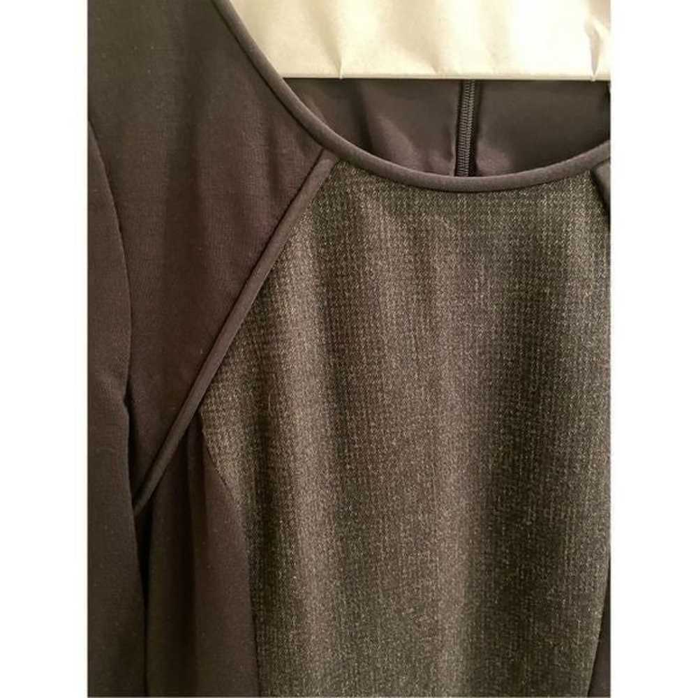 Tibi bodycon 3/4 sleeve grey and black dress size… - image 2