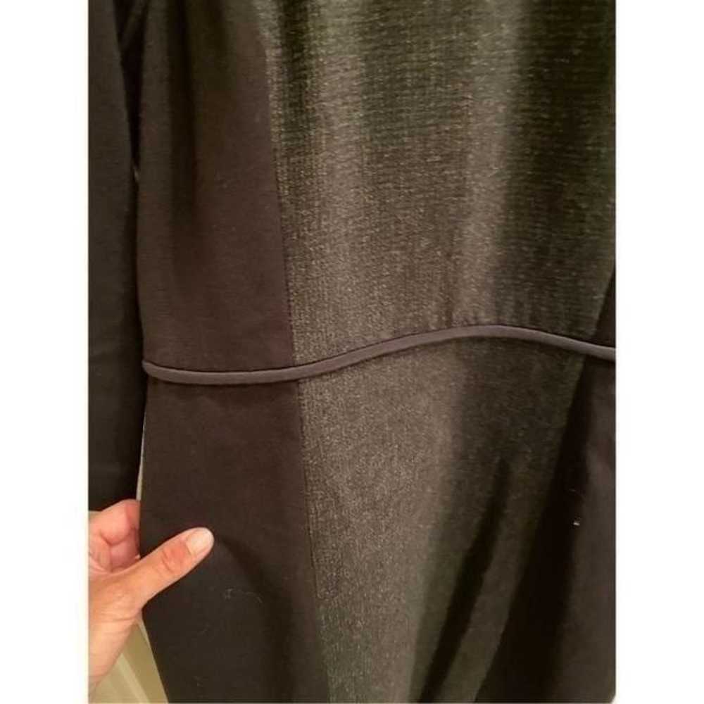 Tibi bodycon 3/4 sleeve grey and black dress size… - image 3