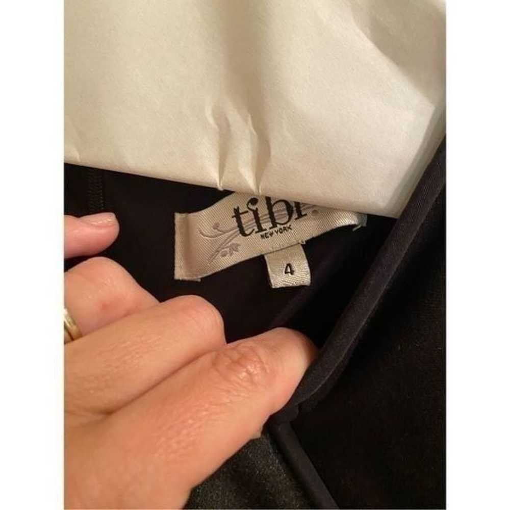 Tibi bodycon 3/4 sleeve grey and black dress size… - image 4