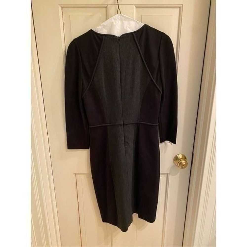 Tibi bodycon 3/4 sleeve grey and black dress size… - image 5