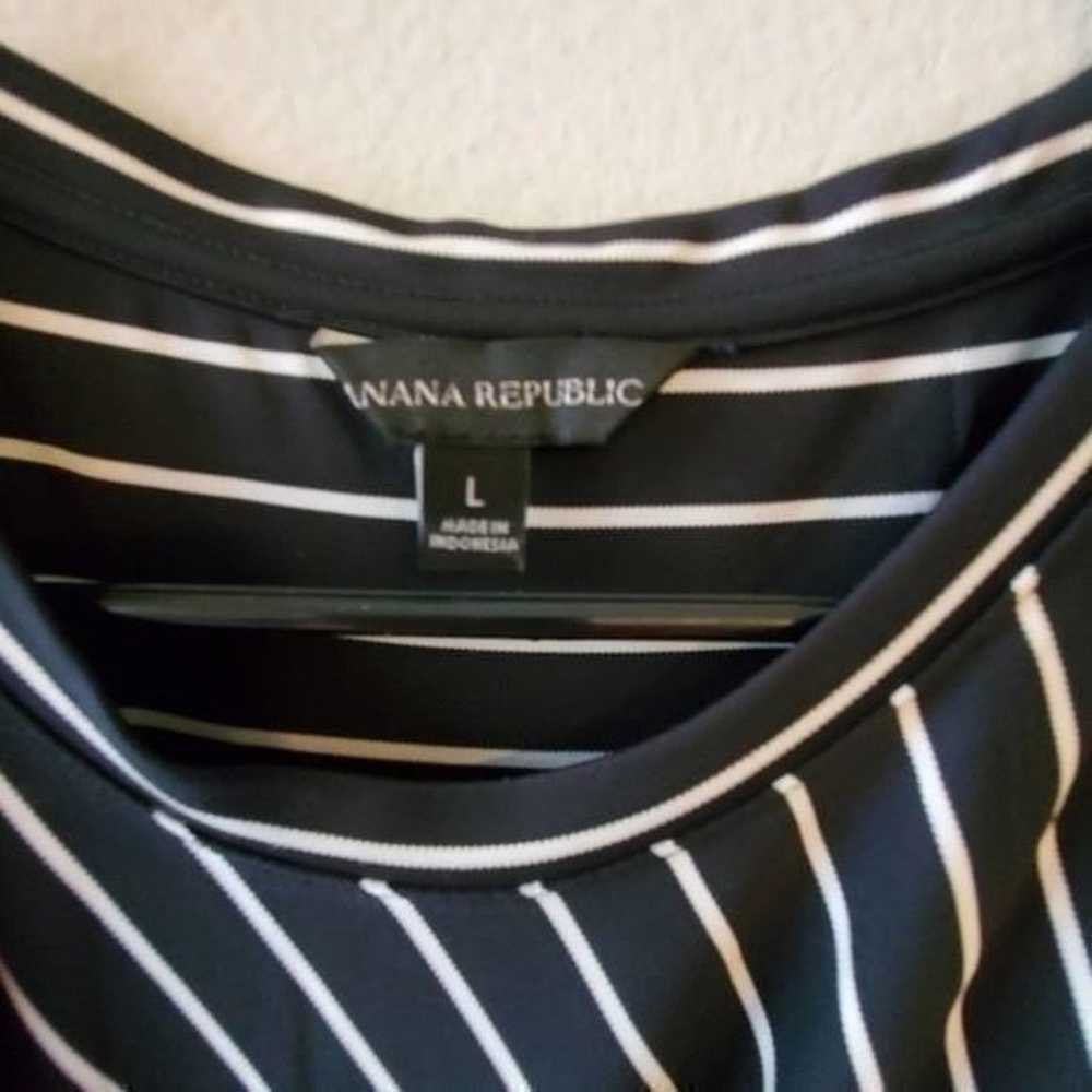 Banana Republic striped maxi dress size large new - image 4