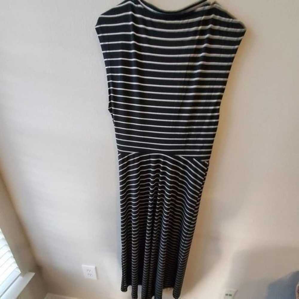 Banana Republic striped maxi dress size large new - image 5