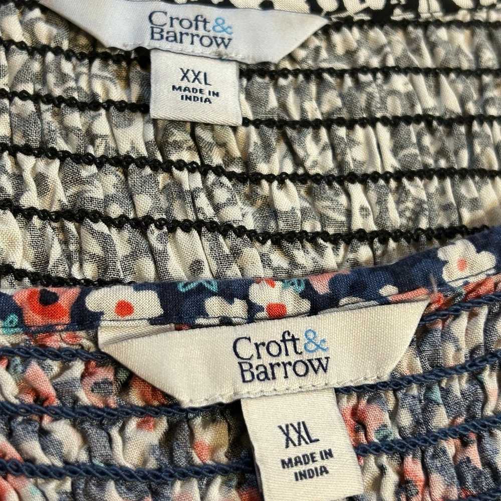 Bundle of Croft & Barrow smocked midi dresses - image 7