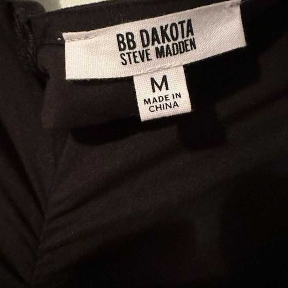 BB Dakota Black Ruched Long Sleeve Dress|  M - image 8